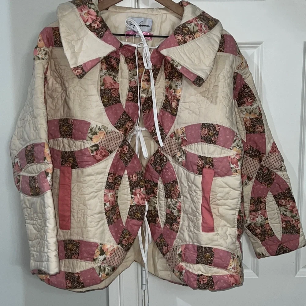 NWOT Free People Freya Simone Jarina Patchwork OOAK Quilted Jacket O/S Z169-55